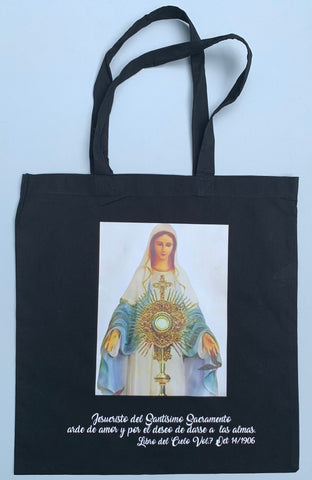 Bolso estampado (Tote bag) SANTÍSIMO SACRAMENTO Y VIRGEN MARÍA