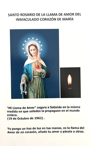 Libro Santo Rosario de la Llama de Amor del Inmaculado Corazón de María